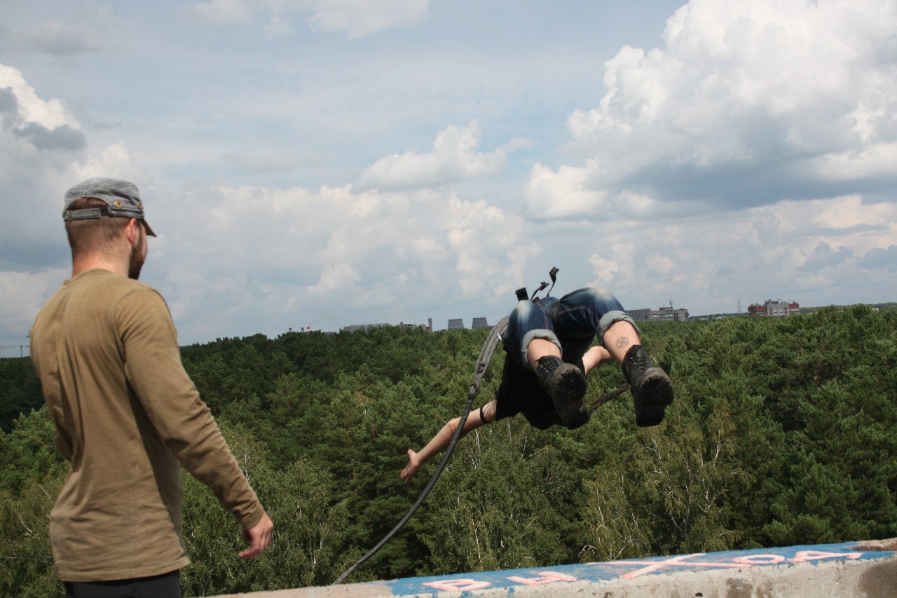 прыжки с тарзанки (роупджампинг) в Екатеринбурге. Клуб Rope-Jumper